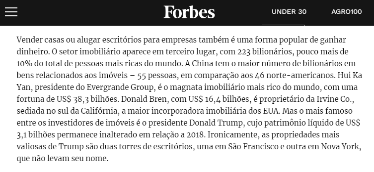 Forbes - seja socio